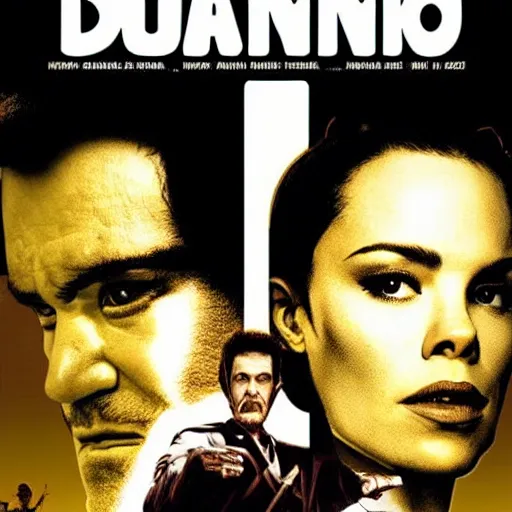 Image similar to the poster of the new movie to come from quentin tarantino by frank miller