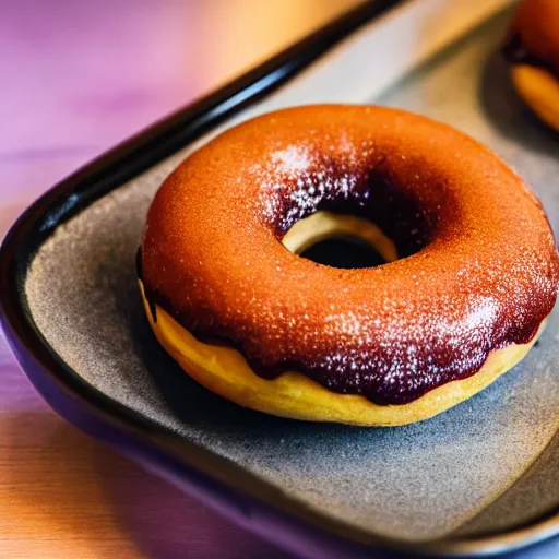 Image similar to a picture of a donut, 4k, hdr, professional food photography