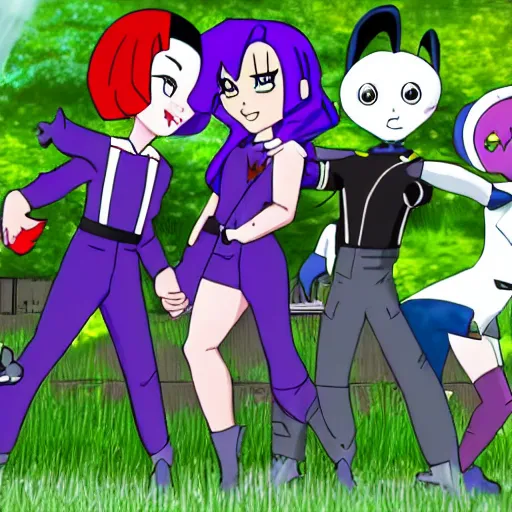 Image similar to Team Rocket is blasting off again