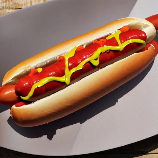 Image similar to a photo of the ultimate hotdog