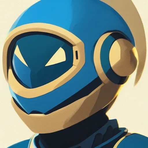 Image similar to face icon stylized minimalist mega man, loftis, cory behance hd by jesper ejsing, by rhads, makoto shinkai and lois van baarle, ilya kuvshinov, rossdraws global illumination