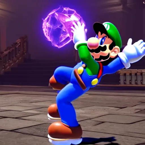 Prompt: super mario as a mortal kombat 1 1 fighter. fatality, brutality, finish him, unreal engine 5