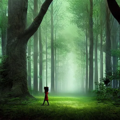 Image similar to the forest of hidden dreams visually stunning, cinematic, ultra realistic, hyper realism, 1 2 k, epic