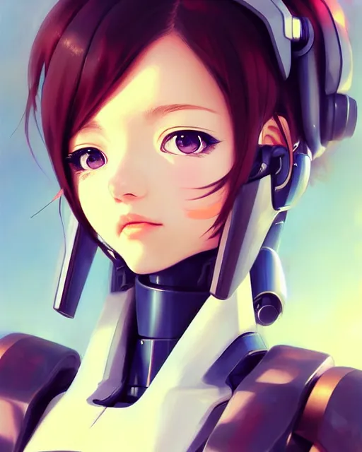 Prompt: portrait Anime Mecha pilot with her Eva cute-fine-face, pretty face, realistic shaded Perfect face, fine details. Anime. realistic shaded lighting by Ilya Kuvshinov Giuseppe Dangelico Pino and Michael Garmash and Rob Rey, IAMAG premiere