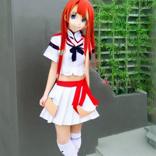 Image similar to anime school uniform, lolipop