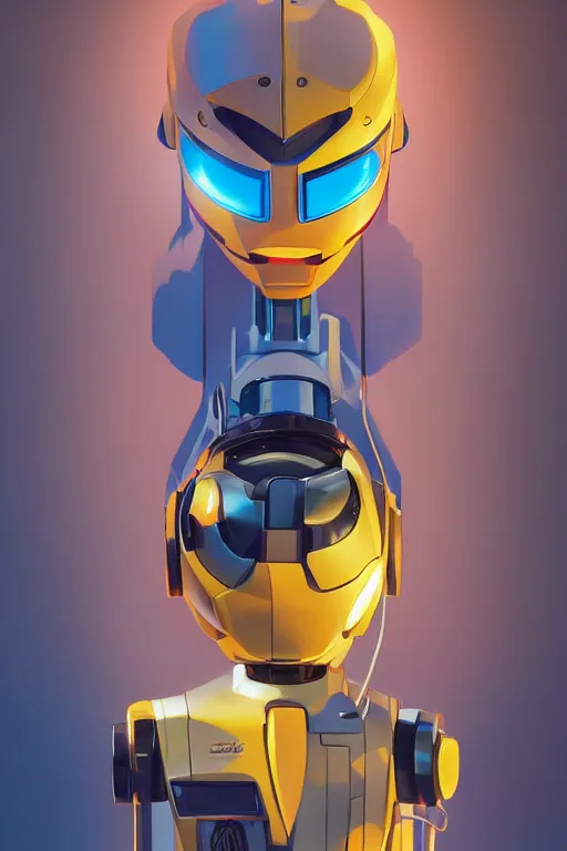 Image similar to metabots medabots medarotto medarot robot minimalist comics helmet mask neon cybereye, behance hd by jesper ejsing, by rhads, makoto shinkai and lois van baarle, ilya kuvshinov, rossdraws global illumination ray tracing hdr radiating a glowing aura