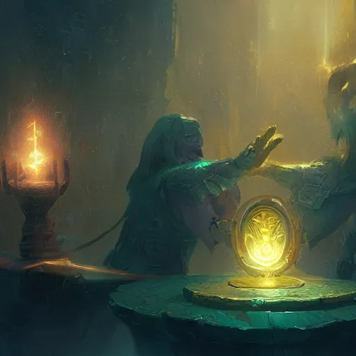 Prompt: pair of hands, yellow light emission, hearthstone art style, epic fantasy style art by Craig Mullins, fantasy epic digital art, epic fantasy card game art by Greg Rutkowski