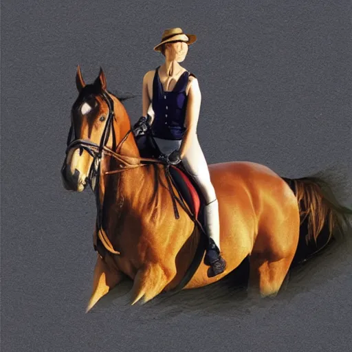 Image similar to woman on horse abstract collage by john stezaker