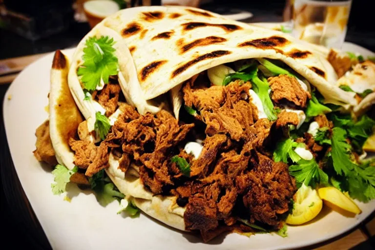 Image similar to very tasty shawarma. close up. food photo award winner. trending on instagram