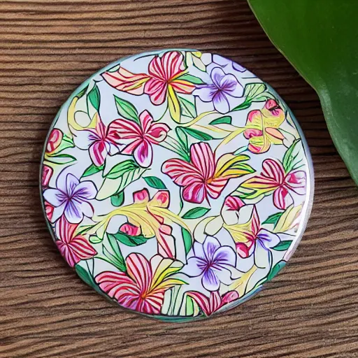 Image similar to hawaiian floral tileable pattern