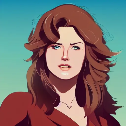 Prompt: young lucy lawless, clean cel shaded vector art. shutterstock. behance hd by lois van baarle, artgerm, helen huang, by makoto shinkai and ilya kuvshinov, rossdraws, illustration.
