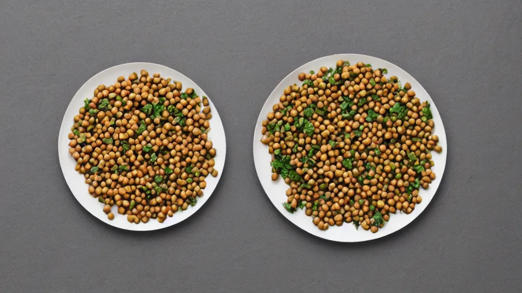 Image similar to modernism incurable plate of legume