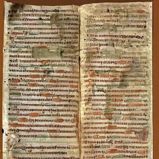 Image similar to ancient greek manuscript about personal computers