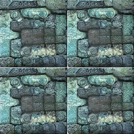 Image similar to seamless video game stone texture, digital art, breath of the wild