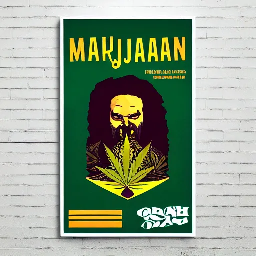 Image similar to marijuana poster by sachin teng, miami, organic painting, marijuana smoke, matte, hiphop, hard edges, energetic, 3 d shapes, asymmetrical, smoke, green, masterpiece