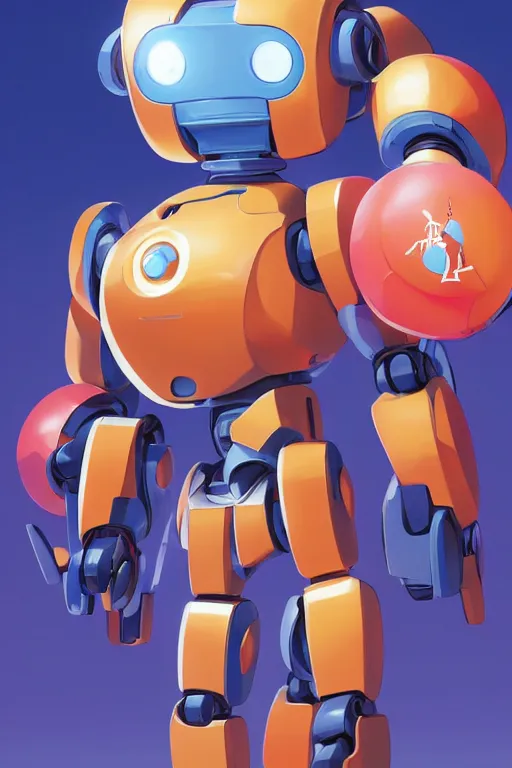 Image similar to metabots medabots medarotto medarot robot minimalist comics, behance hd by jesper ejsing, by rhads, makoto shinkai and lois van baarle, ilya kuvshinov, rossdraws global illumination ray tracing hdr radiating a glowing aura