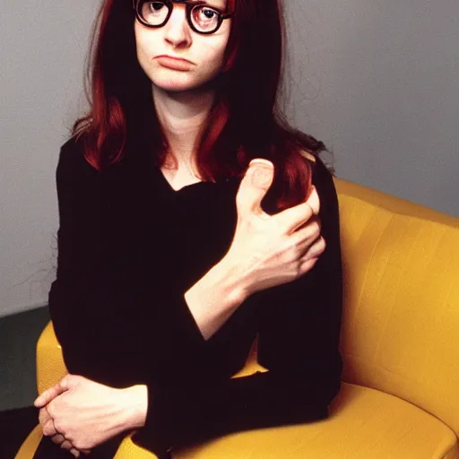 Prompt: daria morgendorffer, by annie leibowitz