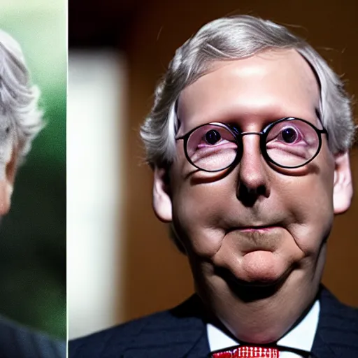 Image similar to turtle mitch mcconnell as a turtle. turtle mcconnell.