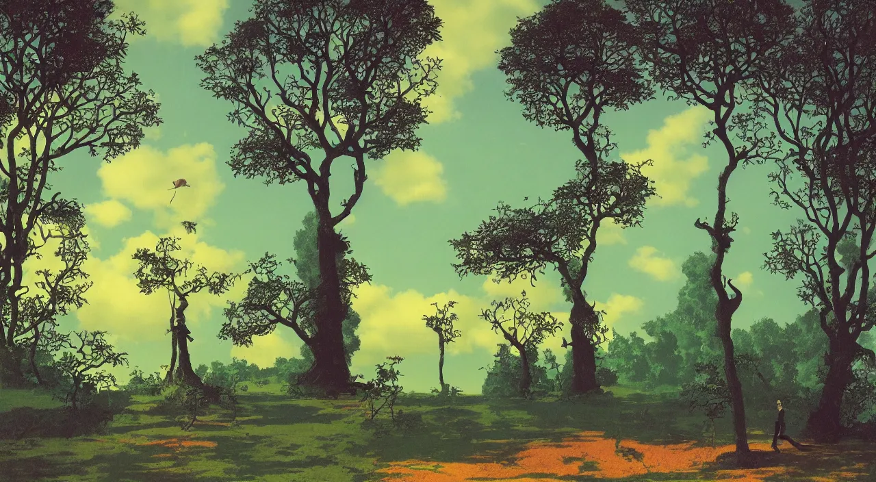 Prompt: single flooded surreal tree, very coherent and colorful high contrast!! masterpiece by rene magritte simon stalenhag carl spitzweg syd mead norman rockwell edward hopper james gilleard, minimalist, dark shadows, sunny day, hard lighting