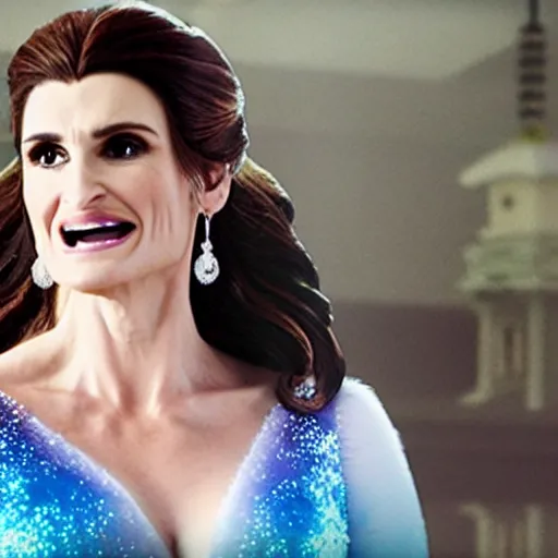 Image similar to A still of Idina Menzel as Elsa
