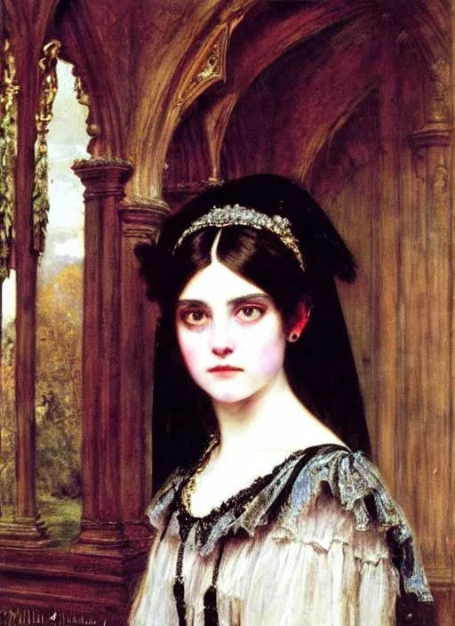 Image similar to ( ( gothic # ) ) princess portrait. by william henry hunt * *, highly detailded