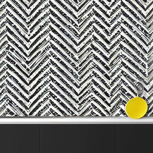 Prompt: modern kitchen wallpaper design. expensive