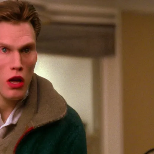 Prompt: Live Action Still of Jerma in Home Alone, real life, hyperrealistic, ultra realistic, realistic, highly detailed, epic, HD quality, 8k resolution, body and headshot, film still