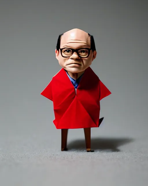 Image similar to an origami george costanza by akira yoshizawa, realistic, very detailed, complex, intricate, studio lighting, bokeh, sigma 5 0 mm f 1. 4