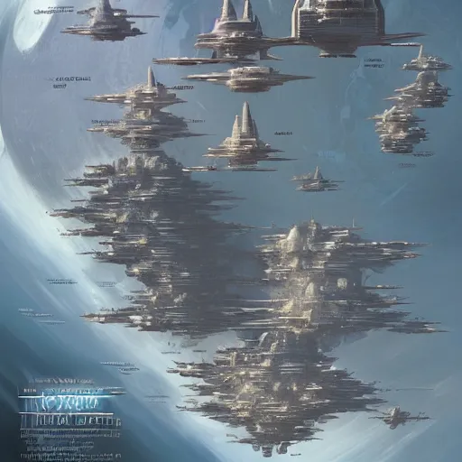 Image similar to a beautiful map of a galactic empire by greg rutkowski and ralph mcquarrie trending on artstation