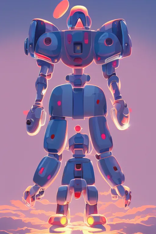 Image similar to metabots medabots medarotto medarot robot minimalist comics, behance hd by jesper ejsing, by rhads, makoto shinkai and lois van baarle, ilya kuvshinov, rossdraws global illumination ray tracing hdr radiating a glowing aura