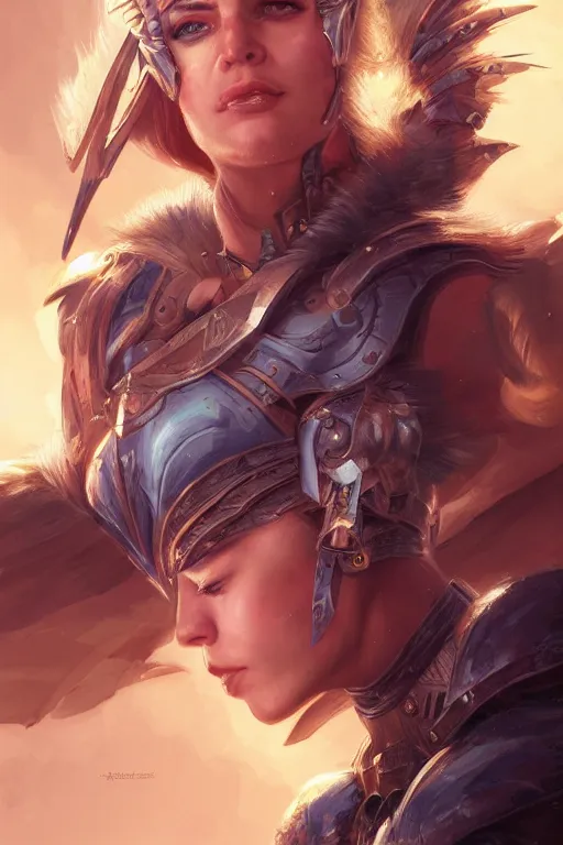 Image similar to amazon valkyrie athena, d & d, fantasy, portrait, highly detailed, headshot, digital painting, trending on artstation, concept art, sharp focus, illustration, art by artgerm and greg rutkowski and magali villeneuve