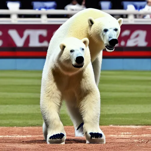 prompthunt: pete alonso as a polar bear hybrid