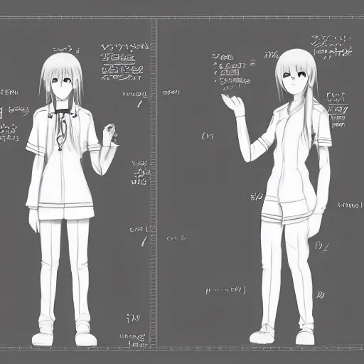 Image similar to “anime person, full body shot, plain white background”