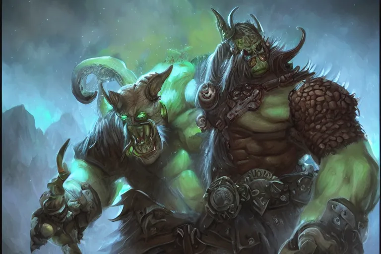 Image similar to orc, world of warcraft, trending on art station, fantasy, smooth