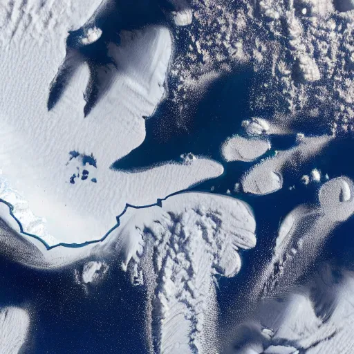 Prompt: antarctica from space