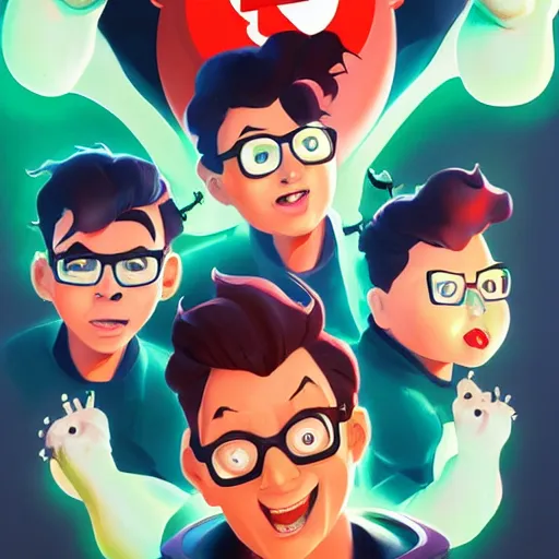 Image similar to face icon stylized minimalist ghostbusters, loftis, cory behance hd by jesper ejsing, by rhads, makoto shinkai and lois van baarle, ilya kuvshinov, rossdraws global illumination