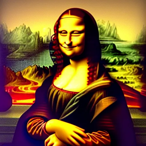 Prompt: Mona Lisa as a qr-code