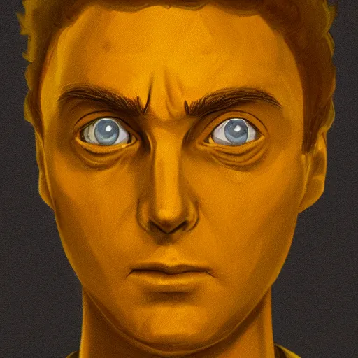 Image similar to morty as a human wearing yellow shirt, highly detailed portrait, digital painting, artstation, concept art, smooth, sharp foccus ilustration, artstation hq