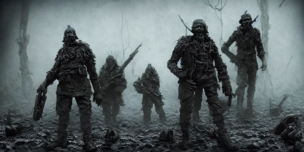 Image similar to the last war, extremely detailed claymation art, extremely realistic, dark, moody, foggy