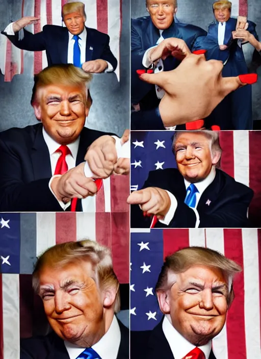 Image similar to donald trump instagram photo shoot