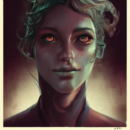 Image similar to a portrait of an eldritch abomination in a scenic environment in the style of charlie bowater, lovecraftian