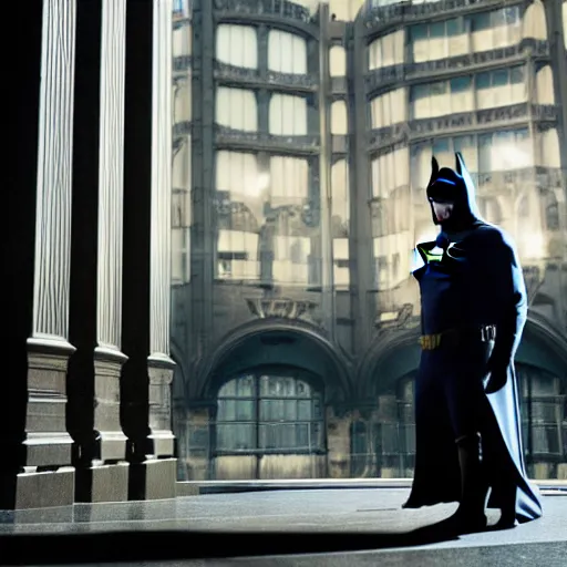 Image similar to Adam West as Batman 2022, 105mm, EOS-1D, f/4, ISO 800, 1/200s, 8K, RAW, symmetrical balance, in-frame, Dolby Vision