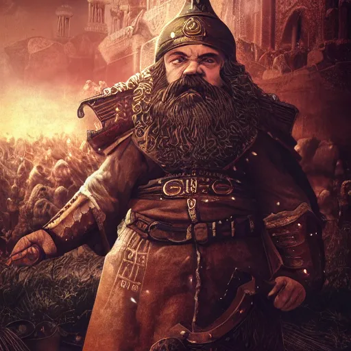 Image similar to lenin medieval dwarf warrior, anime, realistic 4k octane beautifully detailed render, 4k post-processing, highly detailed, intricate complexity, epic composition, magical atmosphere, cinematic lighting, masterpiece, ultra hd