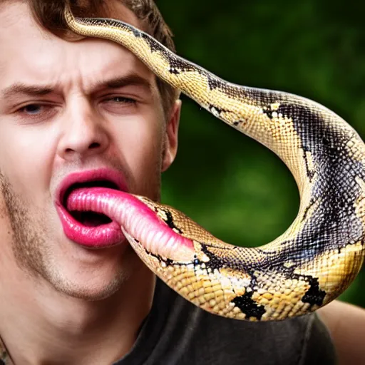 Image similar to guy with snake tongue