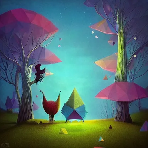 Image similar to low poly, pixar, surreal hybrid animals, nostalgia for a fairytale, magic realism, flowerpunk, mysterious vivid colors by andy kehoe and amanda clarke en un mundo de Gediminas Pranckevicius