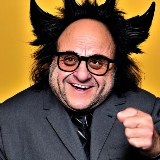 Prompt: danny devito as wolverine, full costume