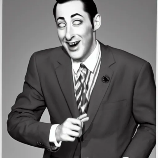 Image similar to pee wee herman mugshot