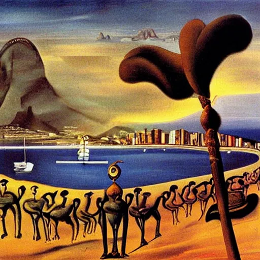 Image similar to rio de janeiro by salvador dali