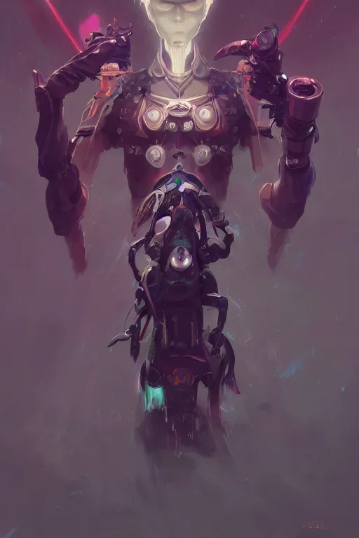 Image similar to portrait of a cybernetic llama samurai, cyberpunk concept art by pete mohrbacher and artgerm and wlop and greg rutkowski and deathburger, digital art, highly detailed, intricate, sci-fi, sharp focus, Trending on Artstation HQ, deviantart, unreal engine 5, 4K UHD image, daily deviation