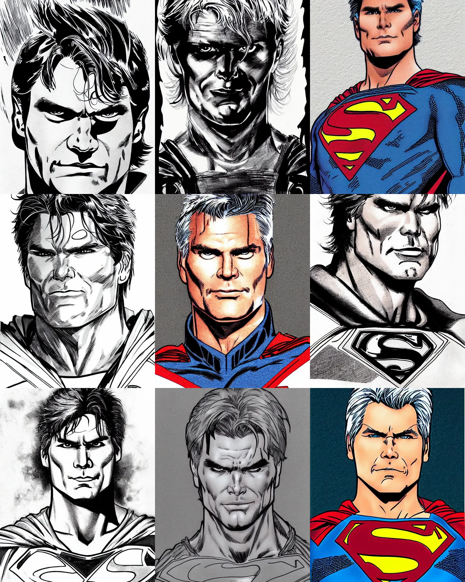 richard dean anderson!!! jim lee!!! flat ink sketch by Stable